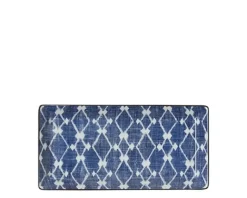 Aizome Hishi Rectangle Plate