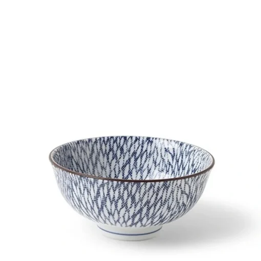 Aizome Mums 4.5" Rice Bowl