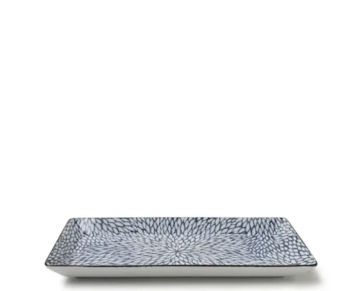 Aizome Mums Rectangle Plate