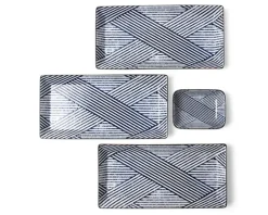 Aizome Shima Rectangle Plate