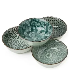 Antique Green 4.75" Bowl Set