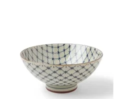 Antique Kimono Lattice Bowl 5-5/8"
