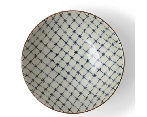 Antique Kimono Lattice Bowl 5-5/8"
