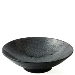 Aranami Black 9.75" Serving Bowl