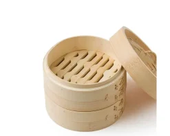 Bamboo Steamer Set 6"