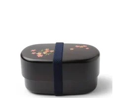Bento Set Woodgrain Sakura Blossom