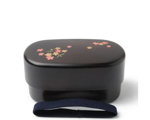 Bento Set Woodgrain Sakura Blossom