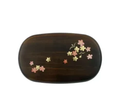 Bento Set Woodgrain Sakura Blossom