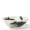 Black Brush Stroke 8" Bowl