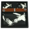 Black Brush Stroke Sushi Set