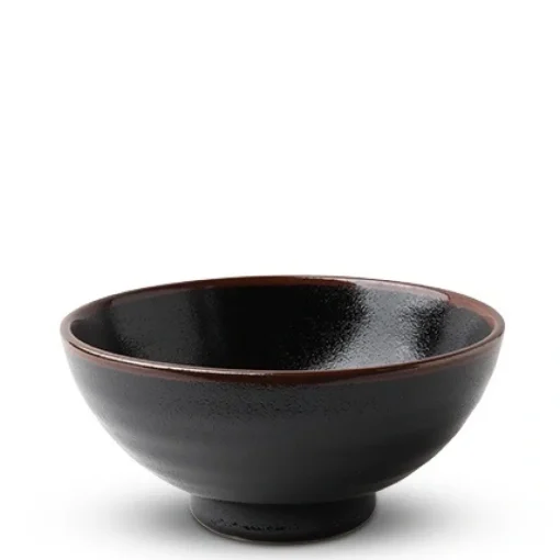 Black Tenmoku 7.5" Noodle Bowl