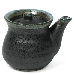 Black Tetsuyu 8 Oz. Round Sauce Pot
