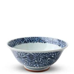 Blue & White Floral 7.75" Noodle Bowl
