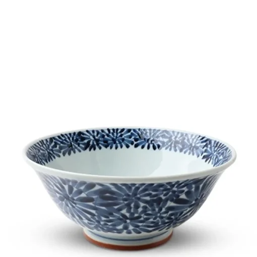 Blue & White Floral 7.75" Noodle Bowl