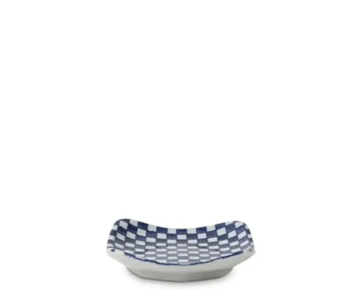 Blue & White Ichimatsu 3.5" Plate