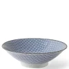 Blue & White Mosaic 9.75" Bowl