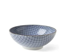 Blue & White Mosaic 8.25" Bowl