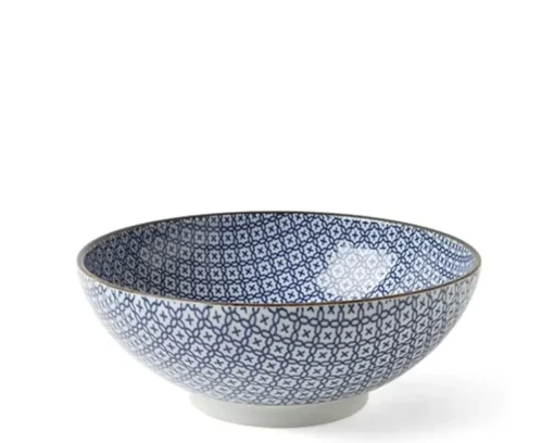 Blue & White Mosaic 8.25" Bowl