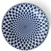 Blue & White Rain 11" Plate