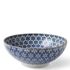 Blue & White Snowflake 8.25" Bowl