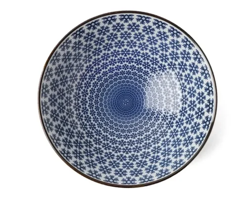 Blue & White Snowflake 9.75" Bowl