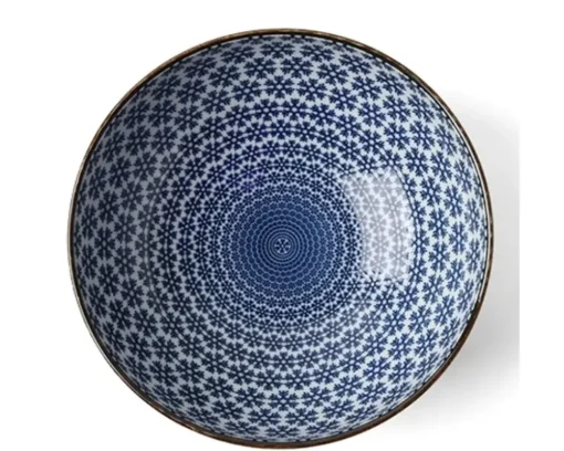 Blue & White Snowflake 8.25" Bowl