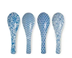 Blue & White Soup Spoon Set