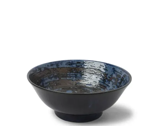 Blue Black Swirl 8.25" Bowl