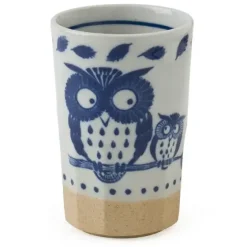 Blue Cup Owl 9 Oz