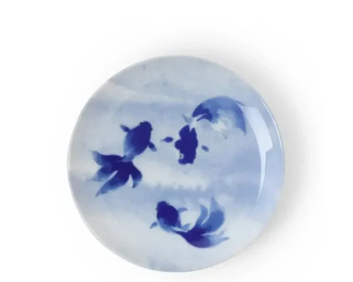 Blue Fish Swimming Plate