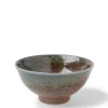 Blue Sand Crackle Bowl 6-1/4"