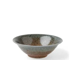 Blue Sand Crackle Bowl 7-5/8"