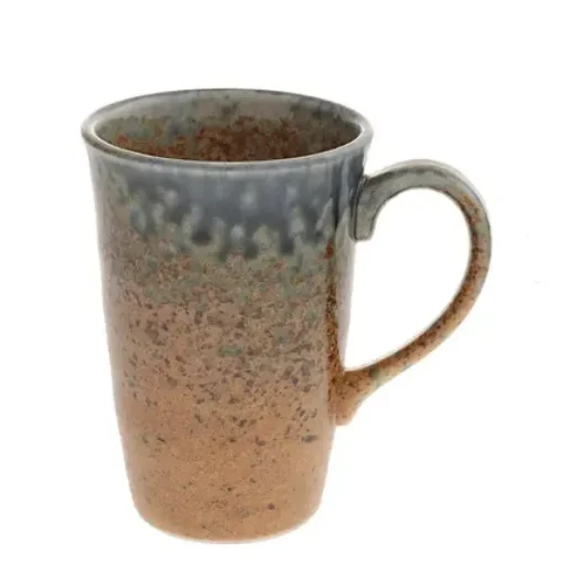 Blue Sand Crackle Mug