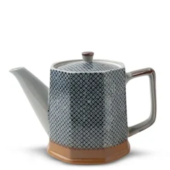 Blue Vintage Dots Tea Pot
