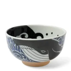 Bowl Blue Whale Waves 5"