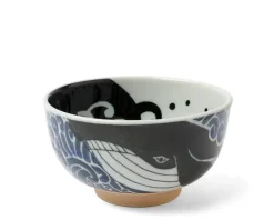 Bowl Blue Whale Waves 5"