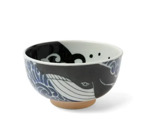 Bowl Blue Whale Waves 5"