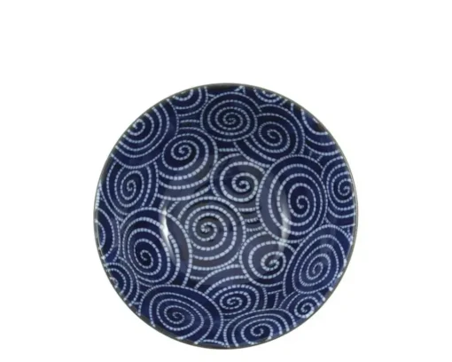 Bowl Cobalt Cloud Swirls 5.75"
