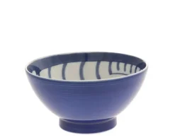 Bowl Rice Cat Blue Tabby 4-5/8