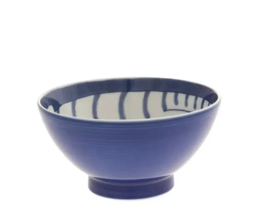 Bowl Rice Cat Blue Tabby 4-5/8"