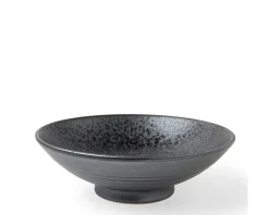 Bowl Serving 9.5" Silver Blue Granite