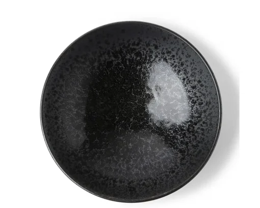 Bowl Serving 9.5" Silver Blue Granite