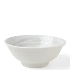 Bowl White Water Swirls 8-1/2"