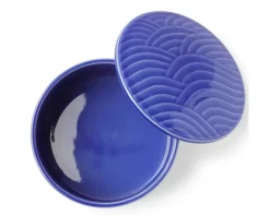 Bowl With Cover Himari Blue