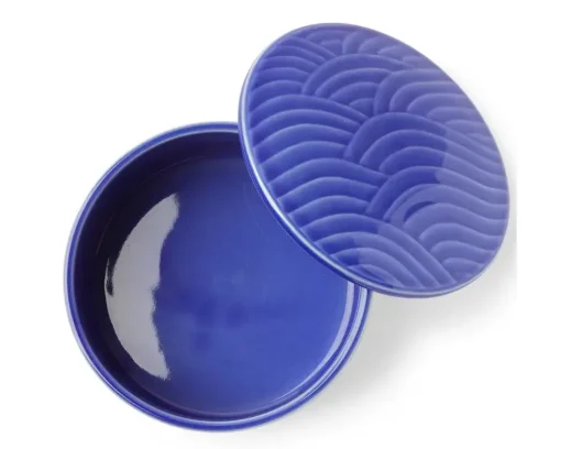 Bowl With Cover Himari Blue