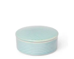 Bowl With Cover Himari Lt Blue