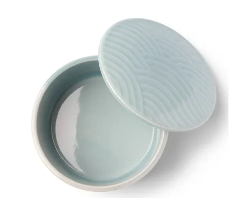 Bowl With Cover Himari Lt Blue