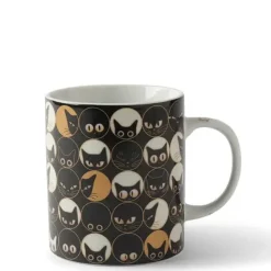 Cat Eyes 8 Oz. Mug - Black