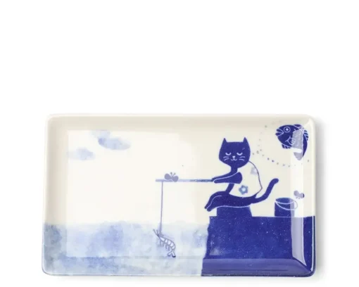 Cat Gone Fishing Plate