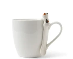 Cat Hanging Spoon - White